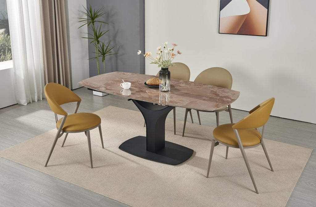 Imani Ext. Dining Table (Agate Brown)