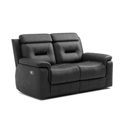 Nelson Recliner Love Seat (Black)