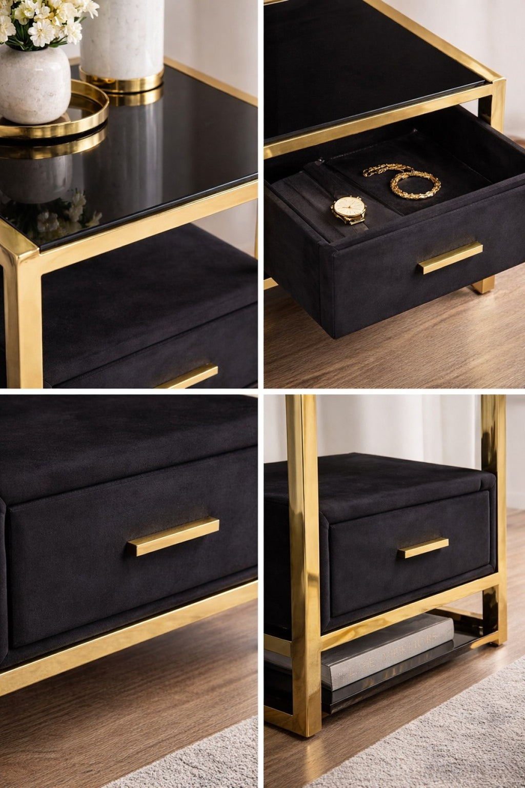 Night Stand (Black/Gold)