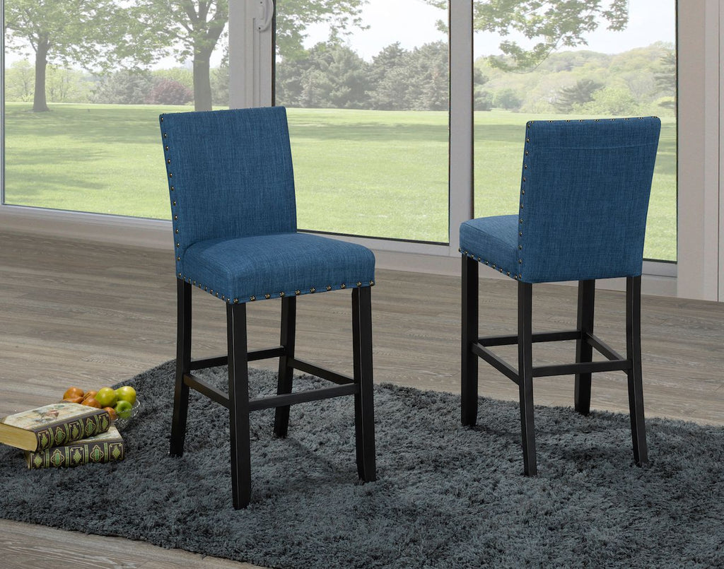 29'' Bar Stool (Blue) (Set of 2)