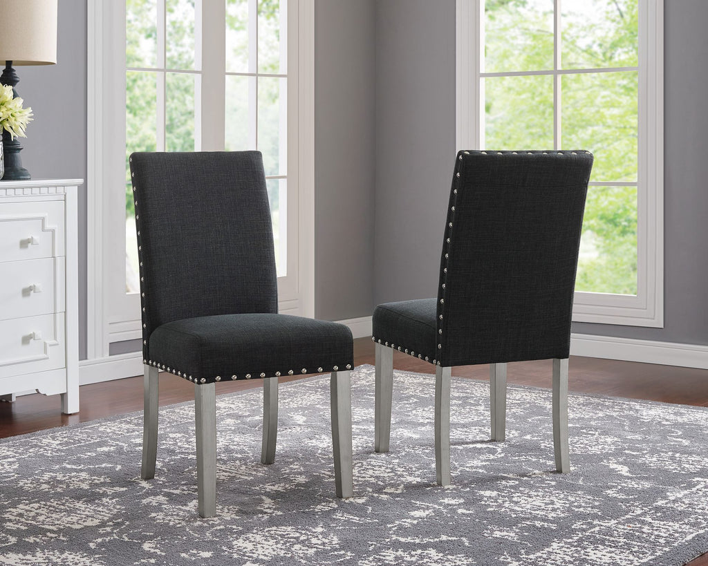 Dining Chair (Dark Grey) (Set of 2)