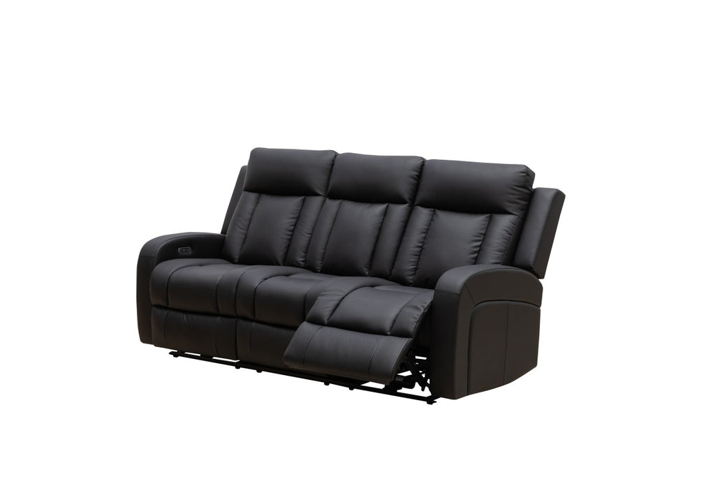 Power Recliner Sofa (Black)