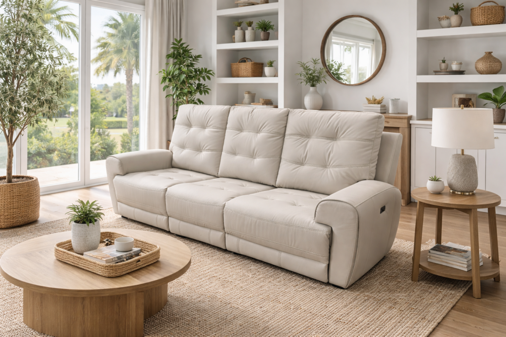 Nola Power Recliner Sofa (Taupe)
