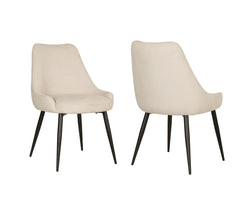 Skylar Dining Chair (Beige) (Set of 2)