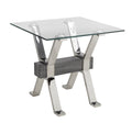 End Table (Grey/Silver)
