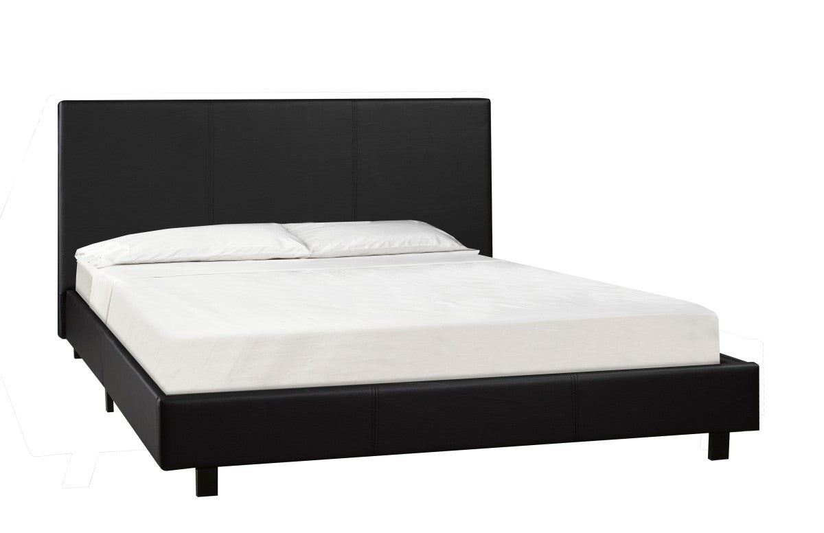 Queen Bed & Mattress Set (Black)