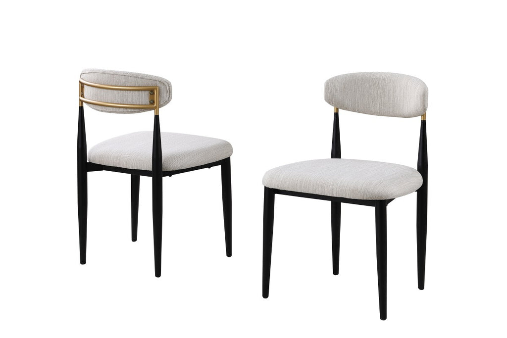 Kodi Dining Chair (White/Black) (Set of 2)