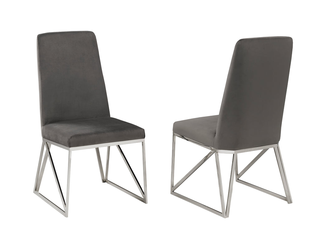Ariela Dining Chair (Grey) (Set of 2)