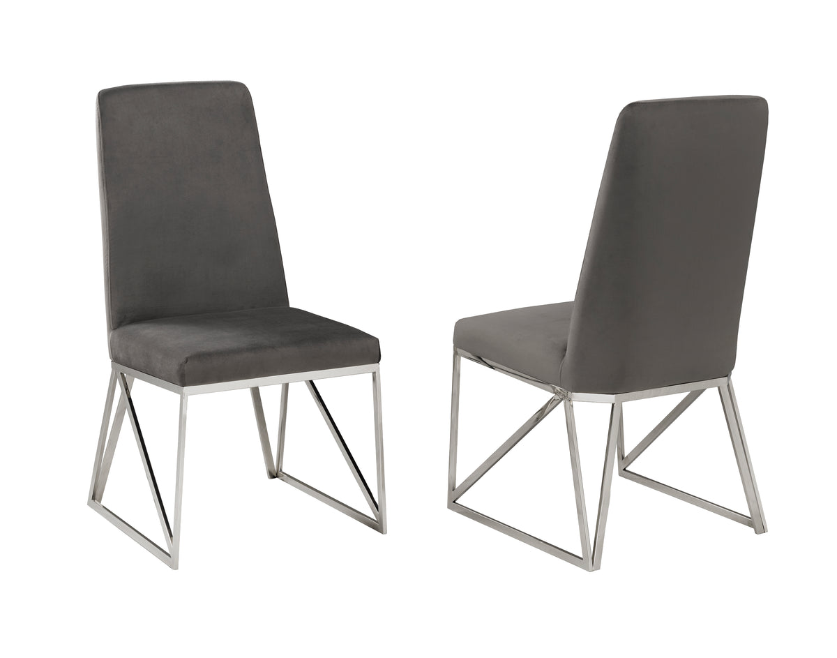 Ariela Dining Chair (Grey) (Set of 2)