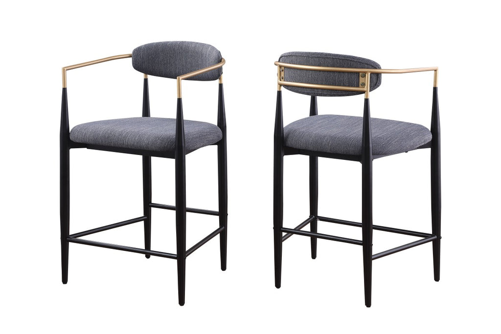 Counter Stool (Grey) (Set of 2) - 61327