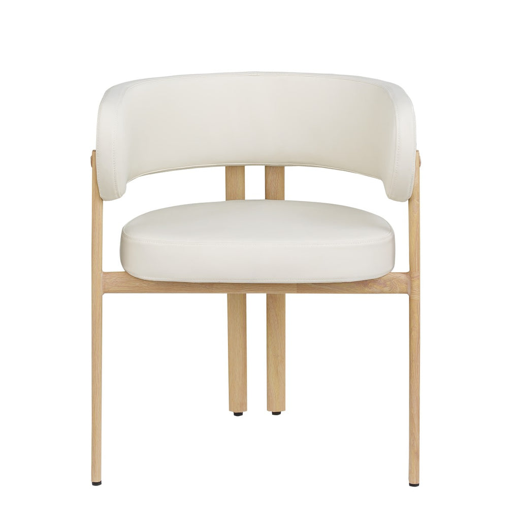 Belisse Dining Chair (Cream/Oak) (Set of 2)