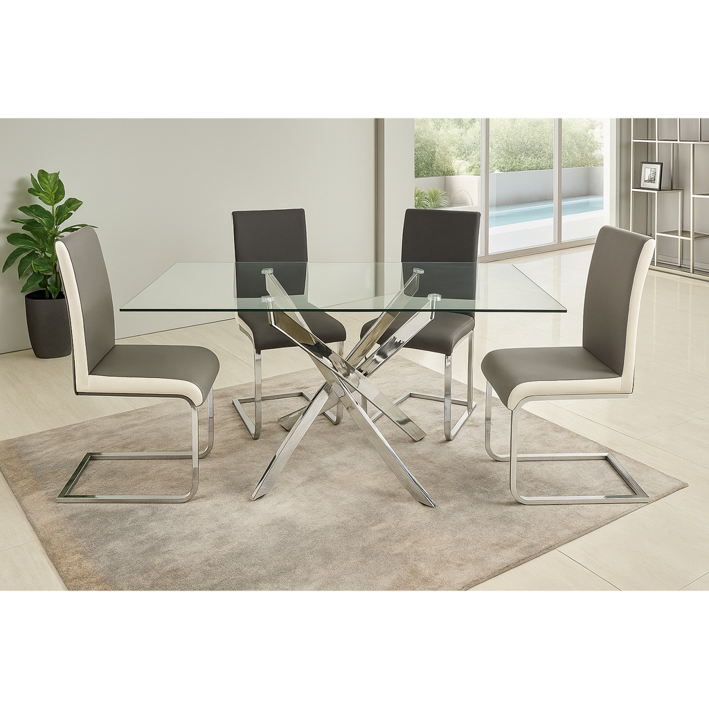 Genesis & Anne Contemporary Dining Set