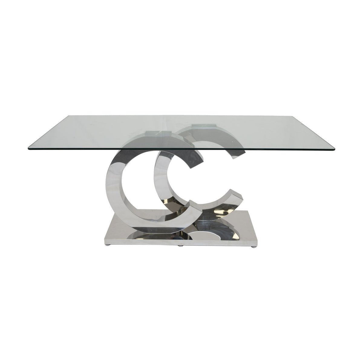 CeeCee 71” Dining Table – Silver