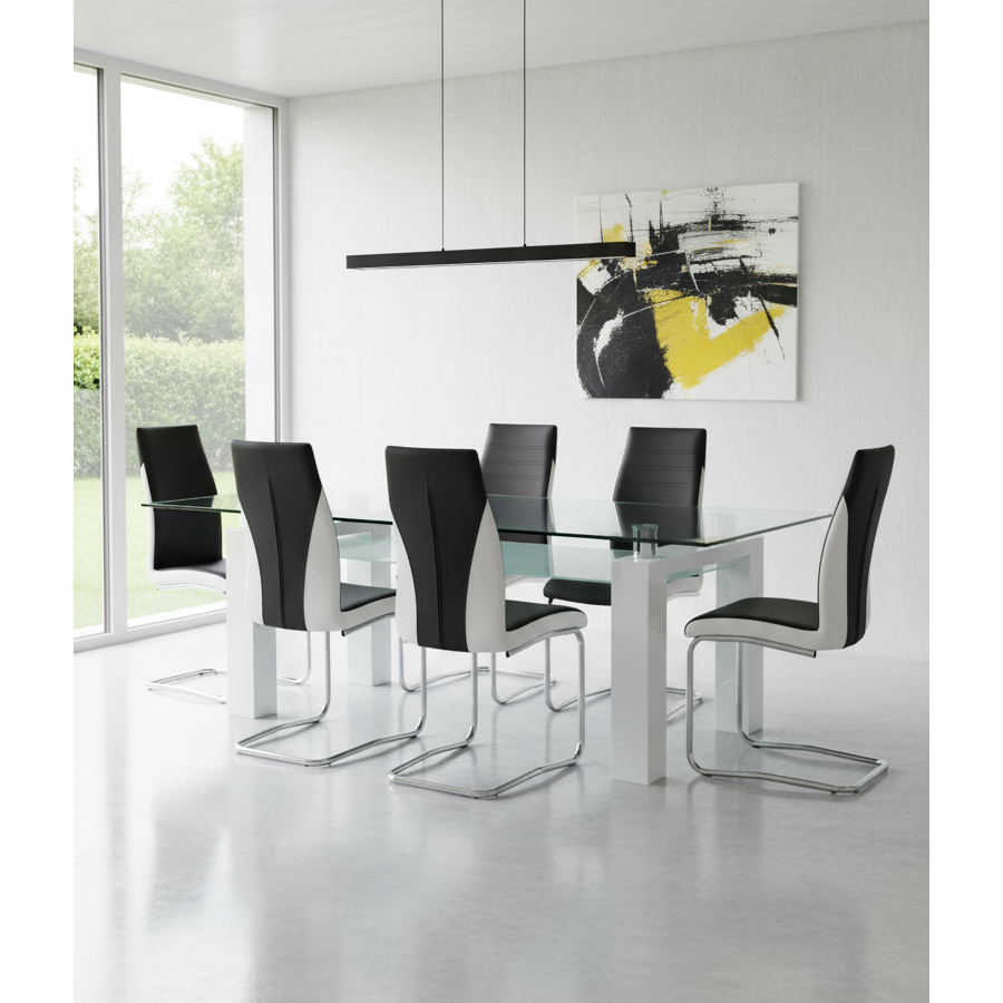 Nano & Dragon Contemporary Dining Set