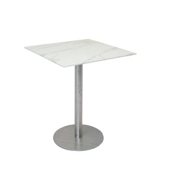 Hurricane Pub Table – Marble Finished Glass