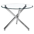 Solara Ii Round Dining Table, 40″ (Chrome)