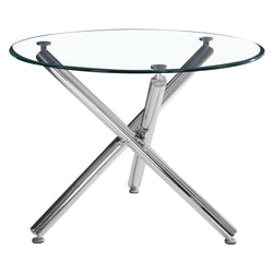 Solara Ii Round Dining Table, 40″ (Chrome)
