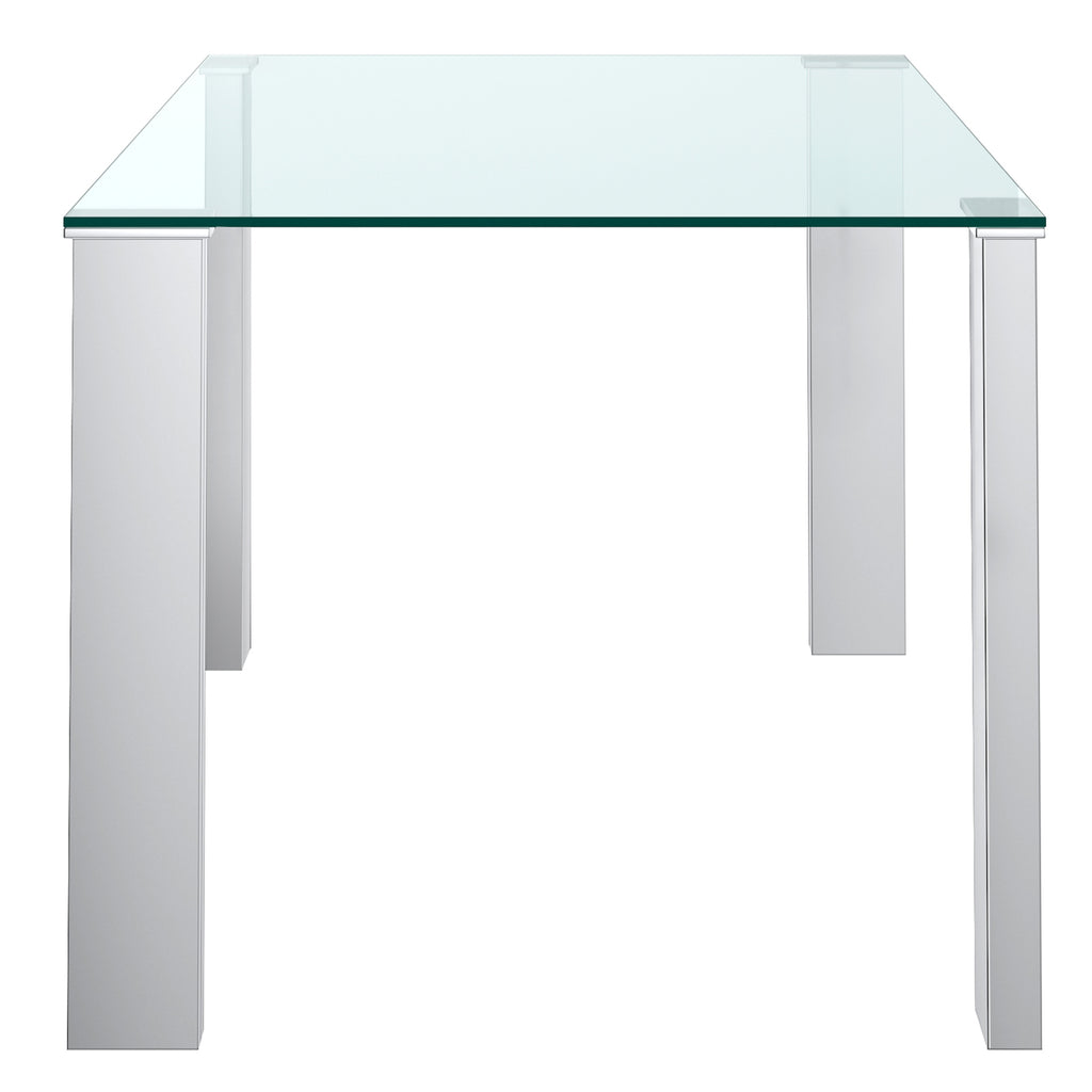 Frankfurt Rectangular Dining Table, 55″ (Stainless Steel)