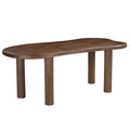 Zaloa Organic Dining Table, 78″ (Dark Walnut)