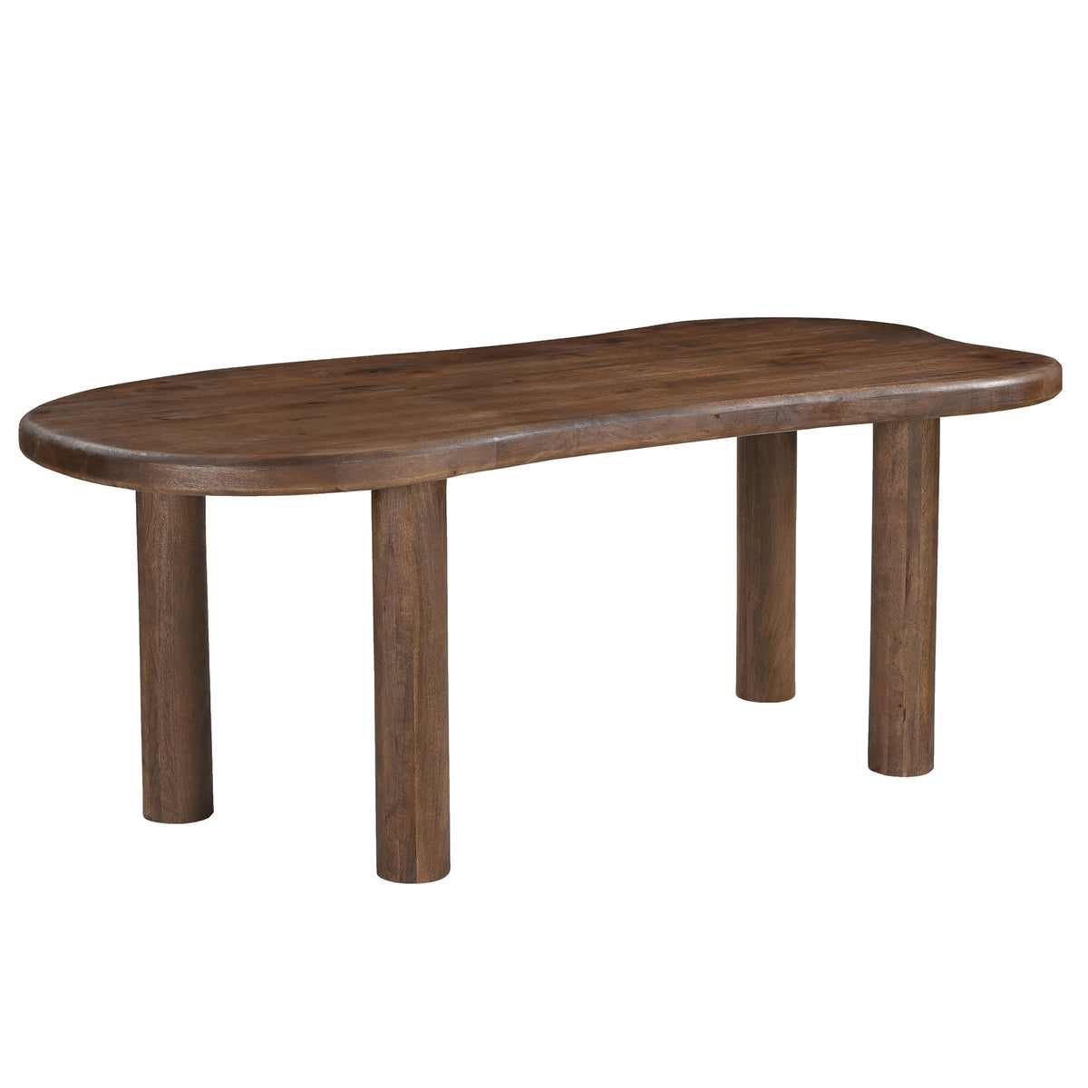 Zaloa Organic Dining Table, 78″ (Dark Walnut)