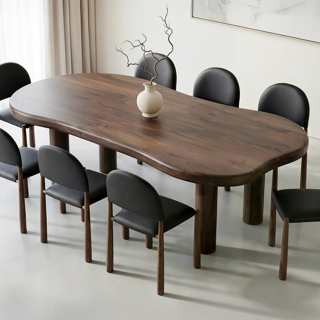 Zaloa Organic Dining Table, 78″ (Dark Walnut)