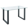Franco Rectangular Dining Table, 55″ (Black)