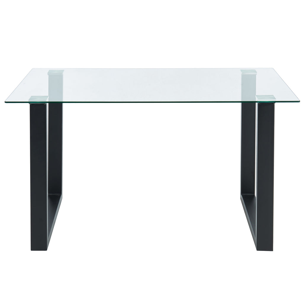 Franco Rectangular Dining Table, 55″ (Black)