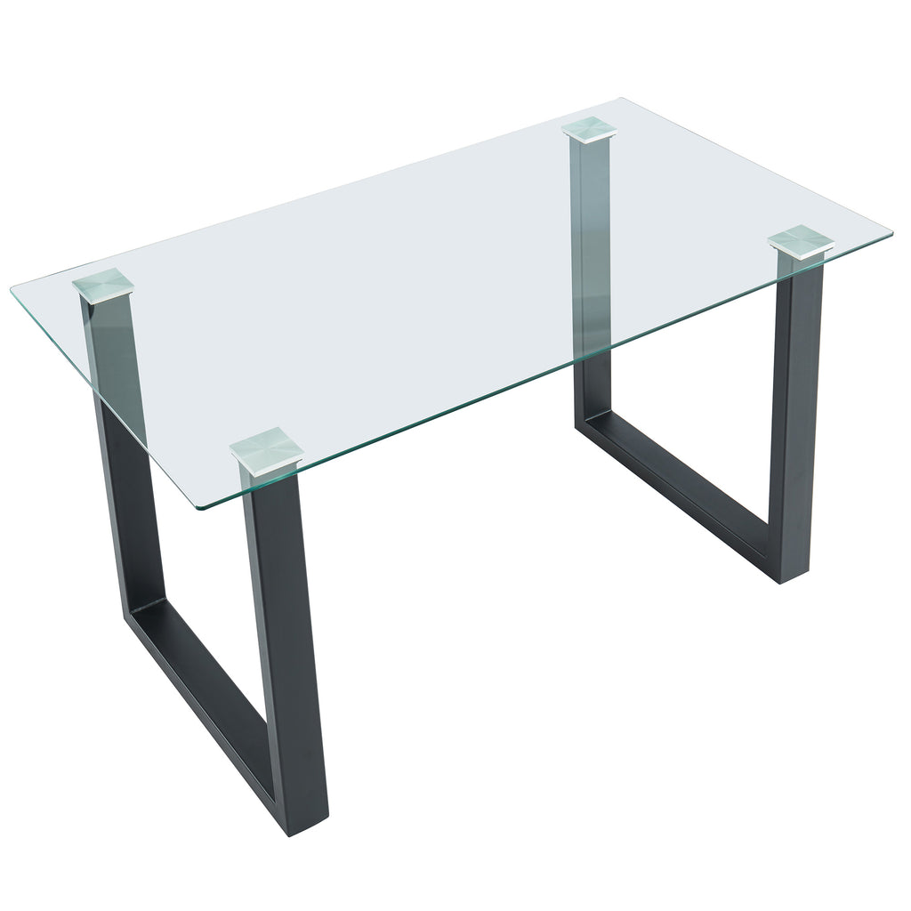Franco Rectangular Dining Table, 55″ (Black)