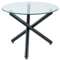 Suzette Round Dining Table, 40″ (Black)