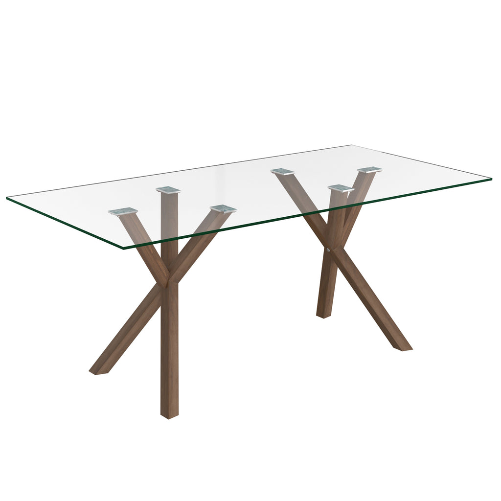 Stark Rectangular Dining Table, 71″ (Walnut)