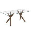 Stark Rectangular Dining Table, 71″ (Walnut)