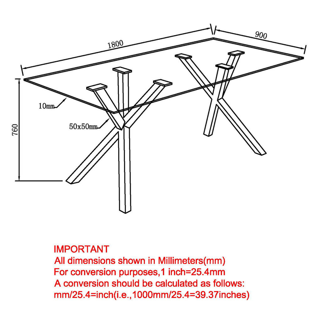 Stark Rectangular Dining Table, 71″ (Walnut)