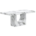 Aurelia Rectangular Dining Table, 71″ (Bulgari White)