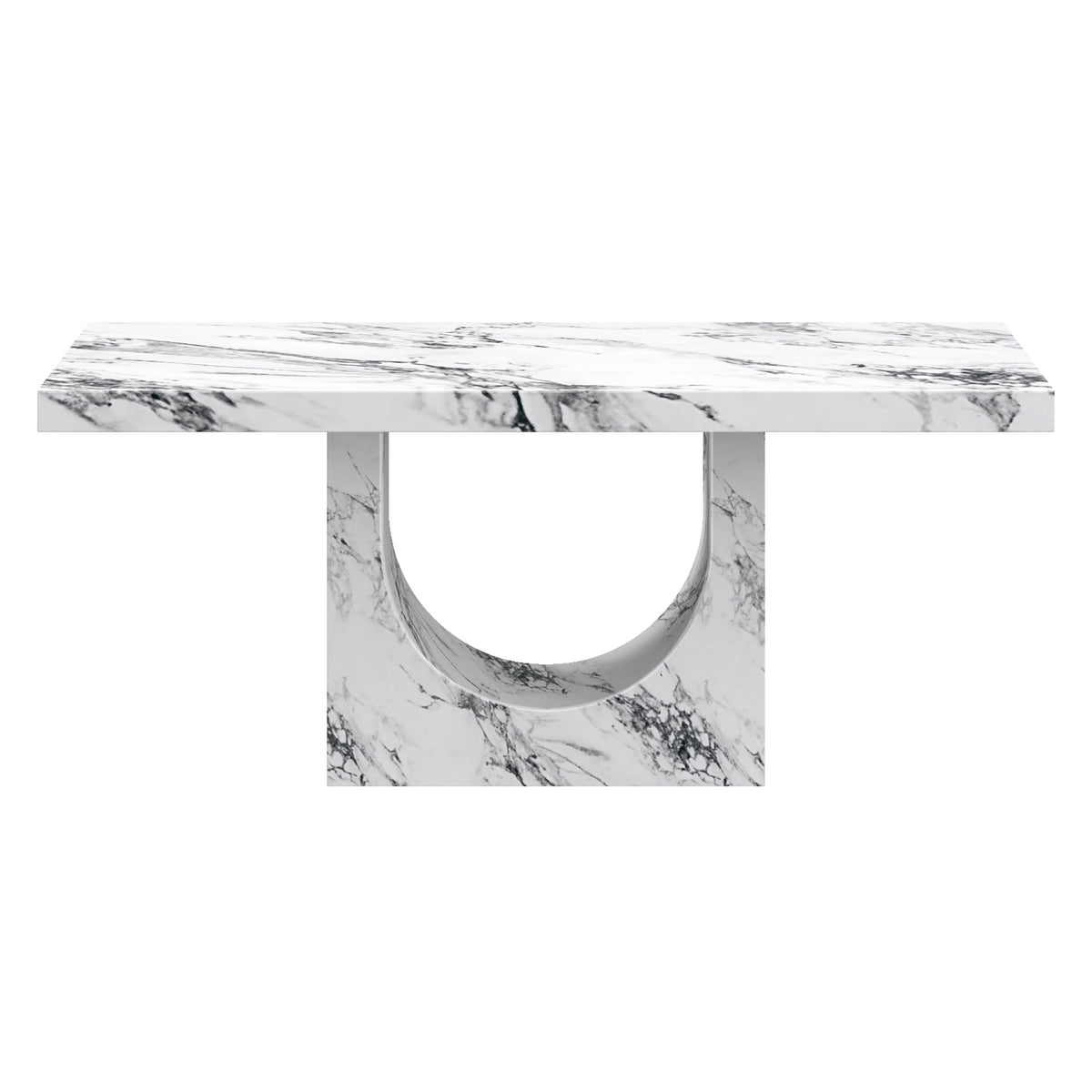 Aurelia Rectangular Dining Table, 71″ (Bulgari White)
