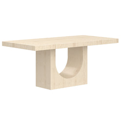 Aurelia Rectangular Dining Table, 71″ (Travertine)