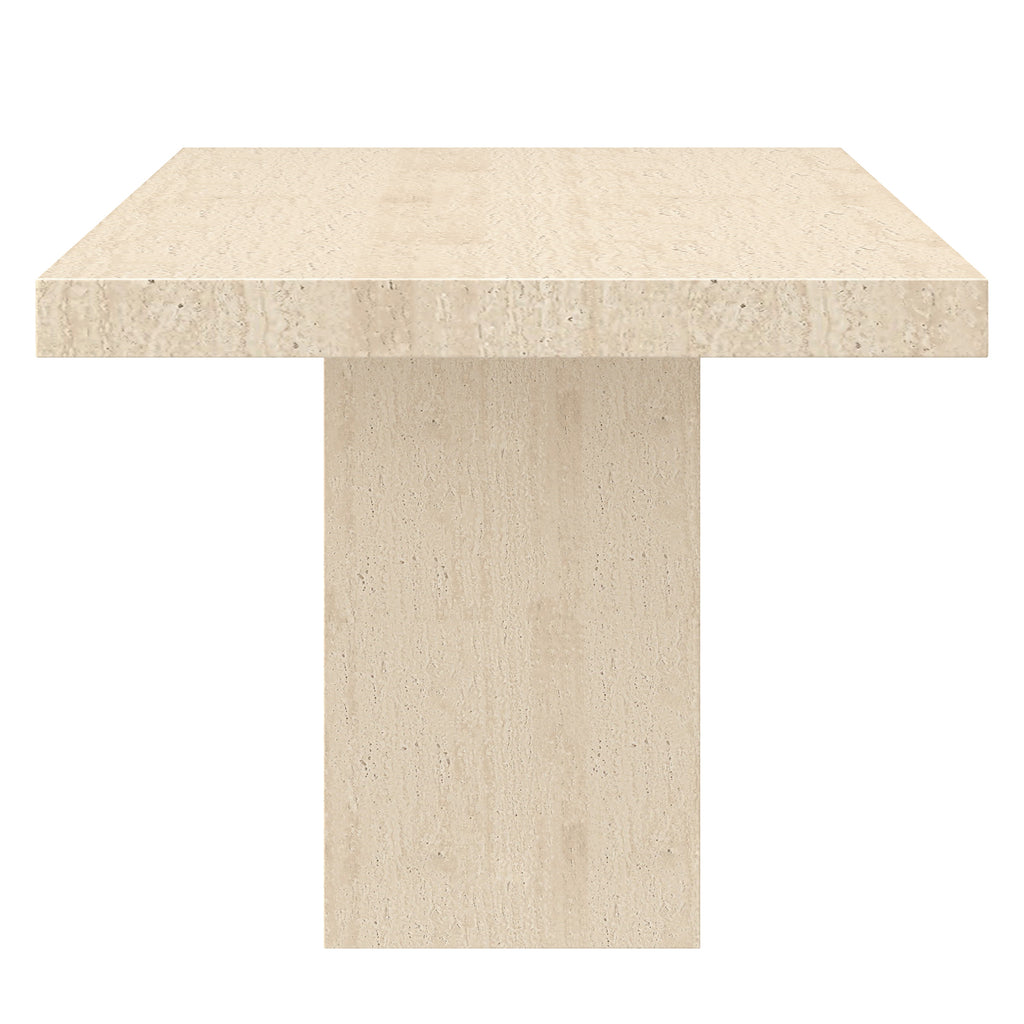 Aurelia Rectangular Dining Table, 71″ (Travertine)