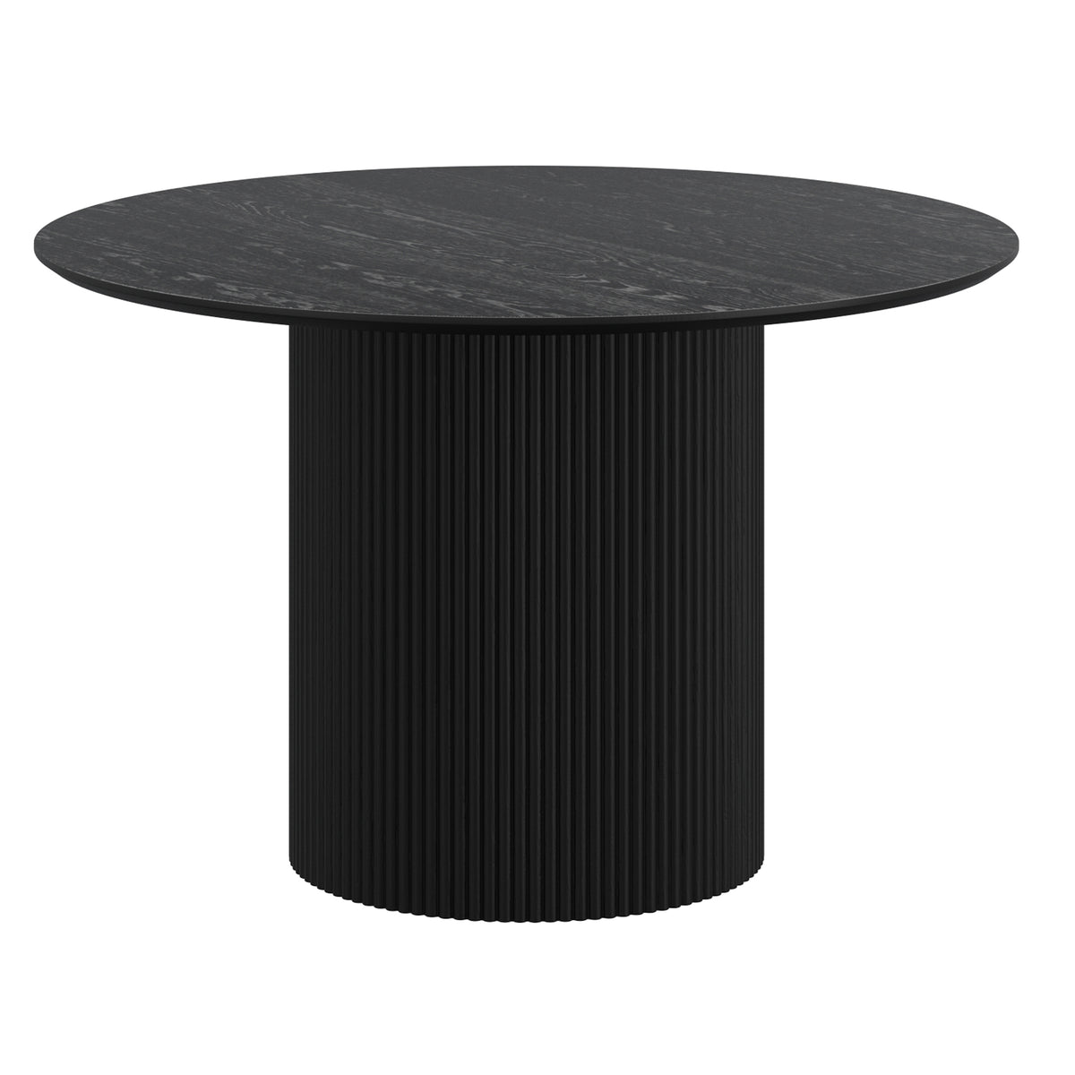 Tovas Round Dining Table, 47″ (Black)