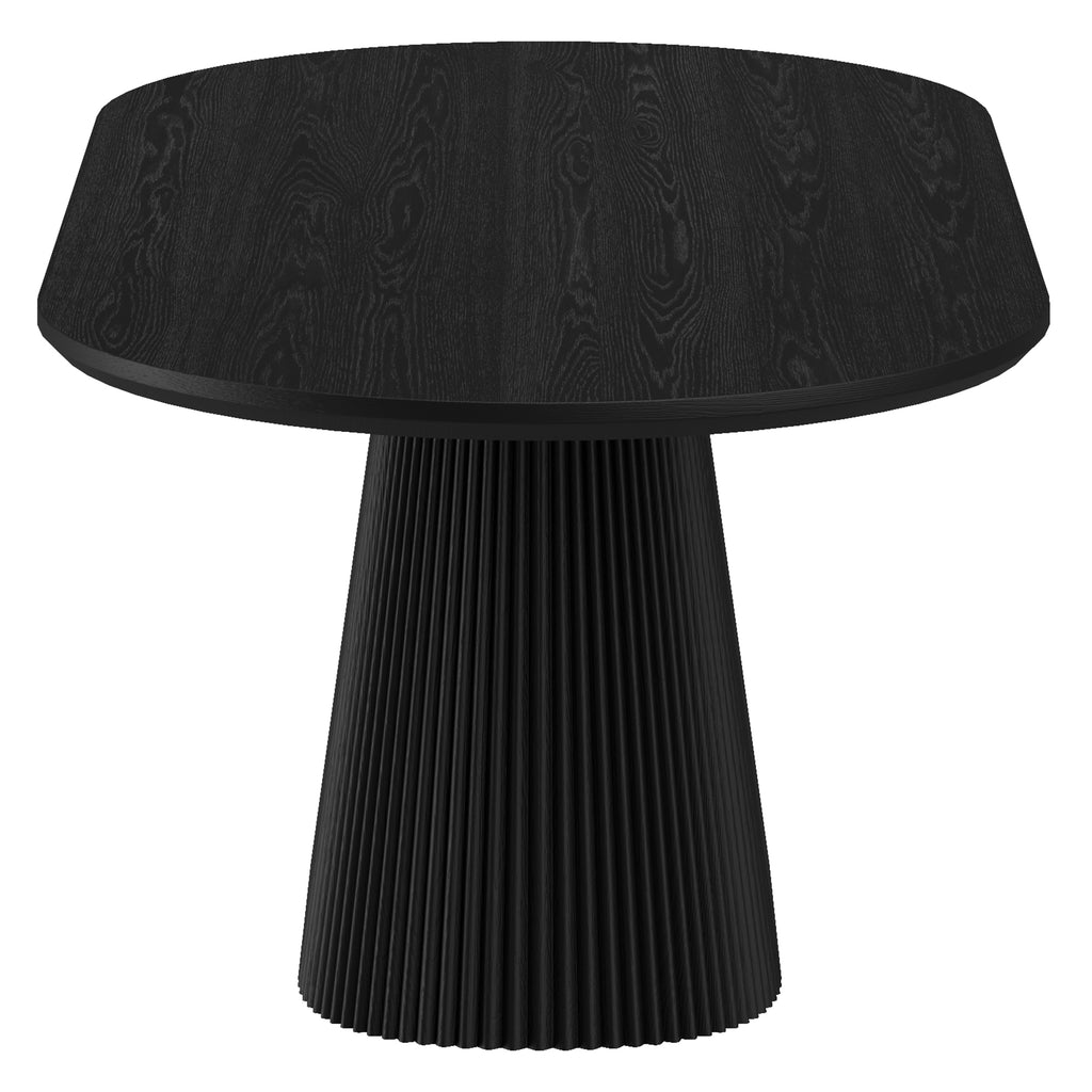 Tovas Oval Dining Table, 79″ (Black)