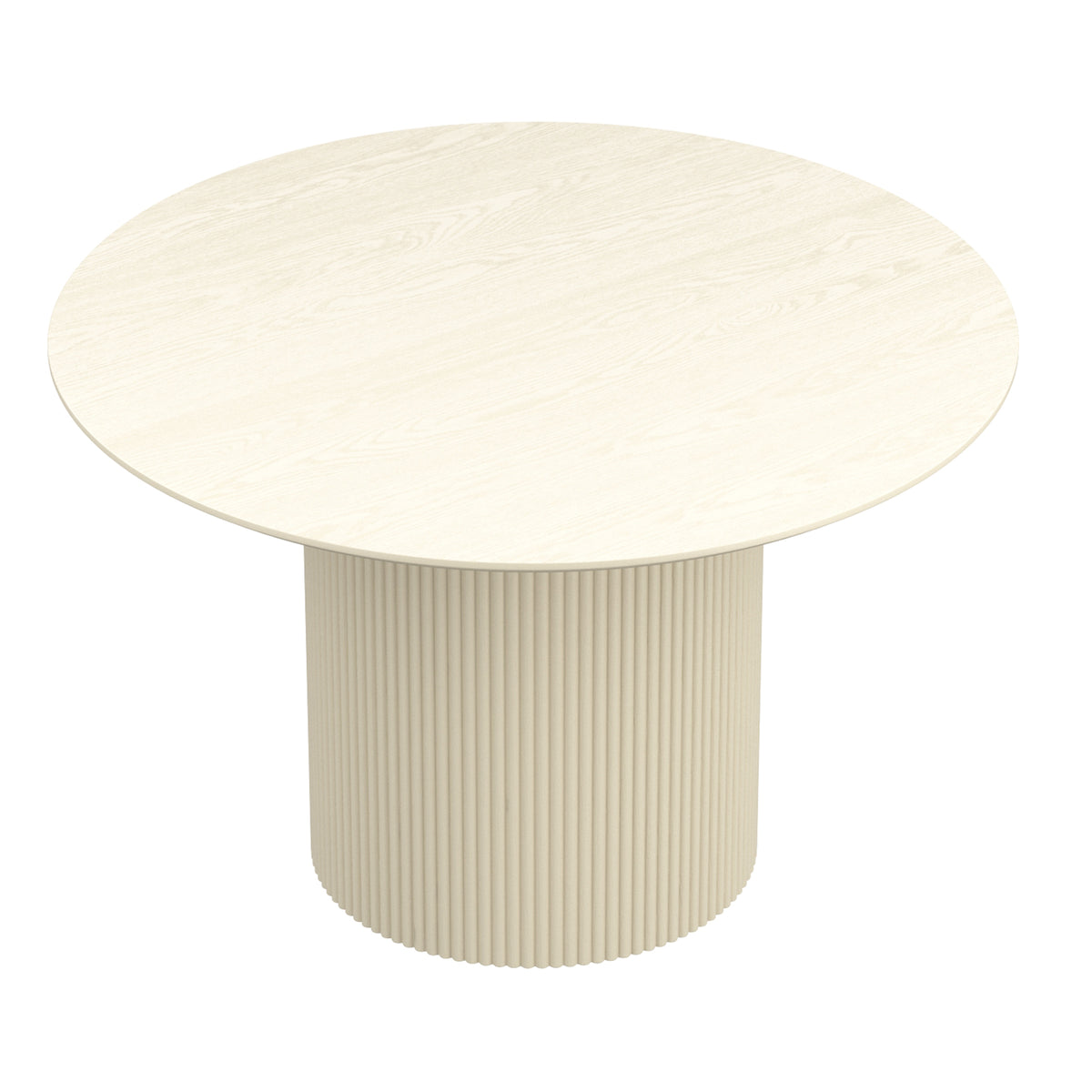 Tovas Round Dining Table, 47″ (Ivory)