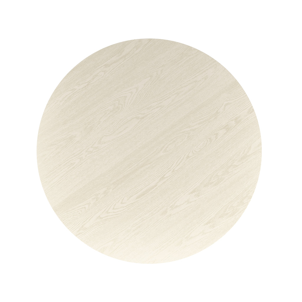 Tovas Round Dining Table, 47″ (Ivory)