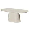 Tovas Oval Dining Table, 79″ (Ivory)