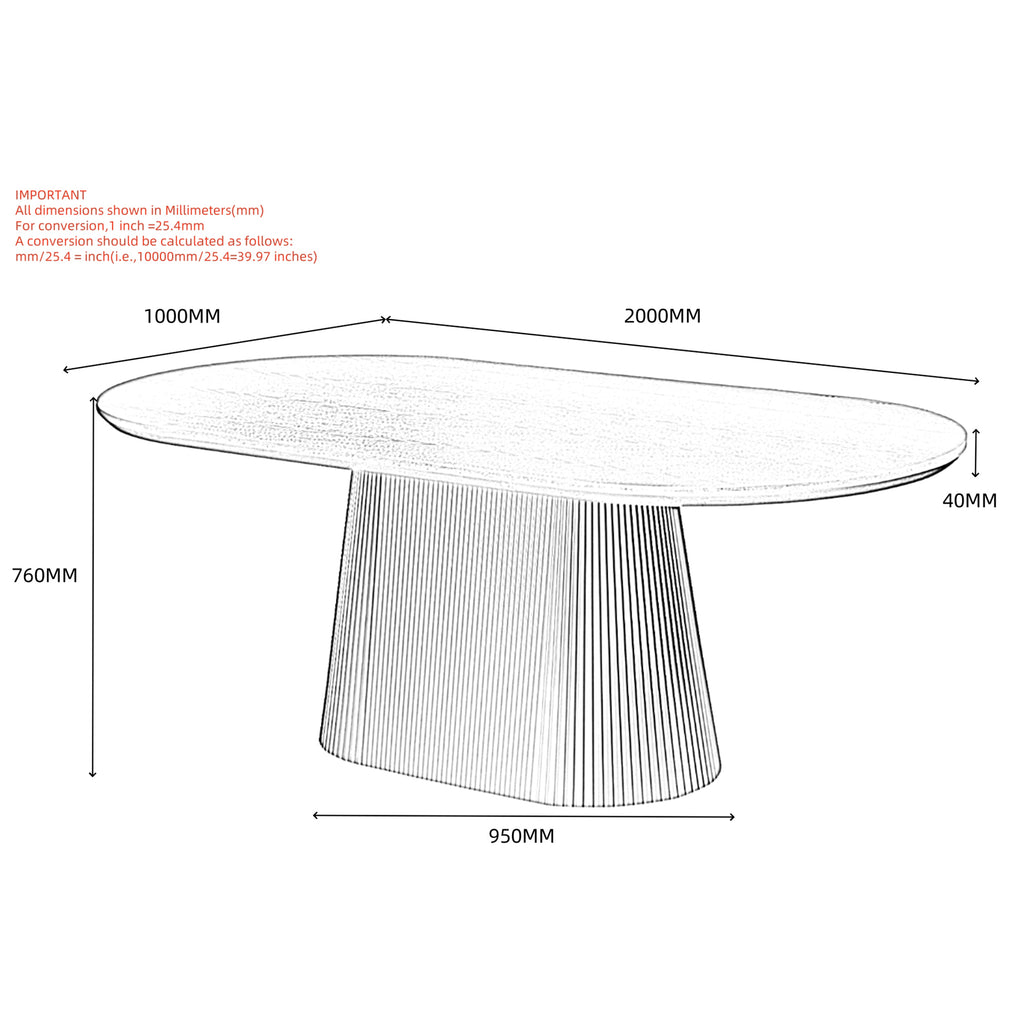 Tovas Oval Dining Table, 79″ (Ivory)