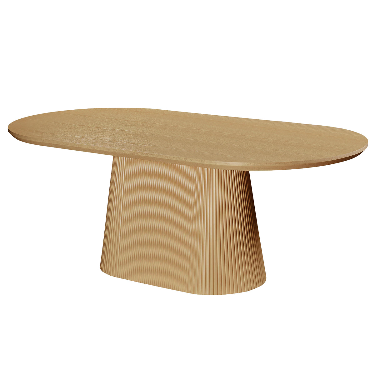 Tovas Oval Dining Table, 79″ (Natural)