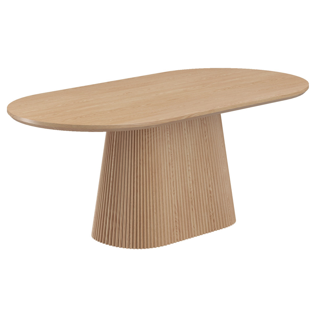 Tovas Oval Dining Table, 79″ (Natural)