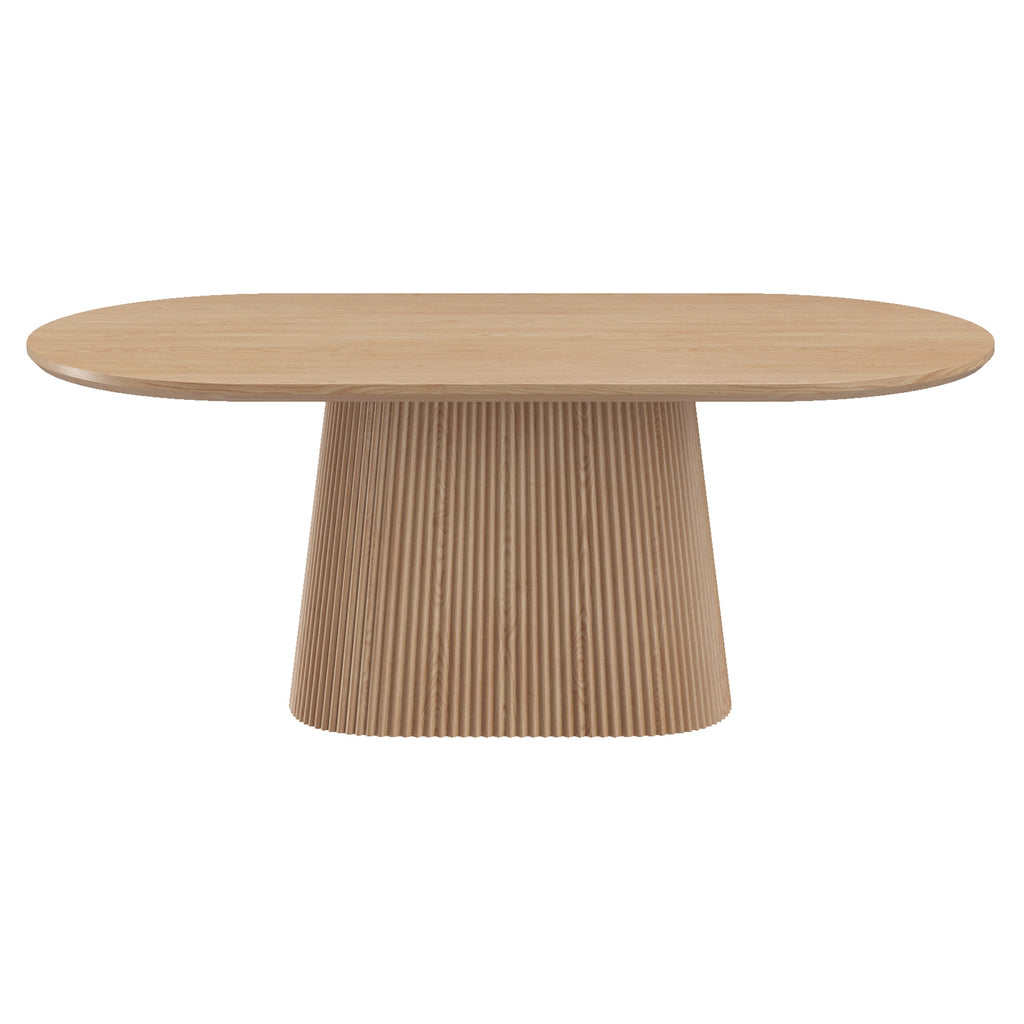 Tovas Oval Dining Table, 79″ (Natural)