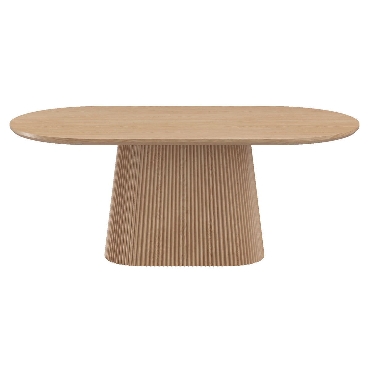 Tovas Oval Dining Table, 79″ (Natural)