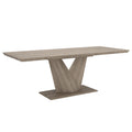 Eclipse Dining Table with Extension, 63″-87″ (Washed Oak)