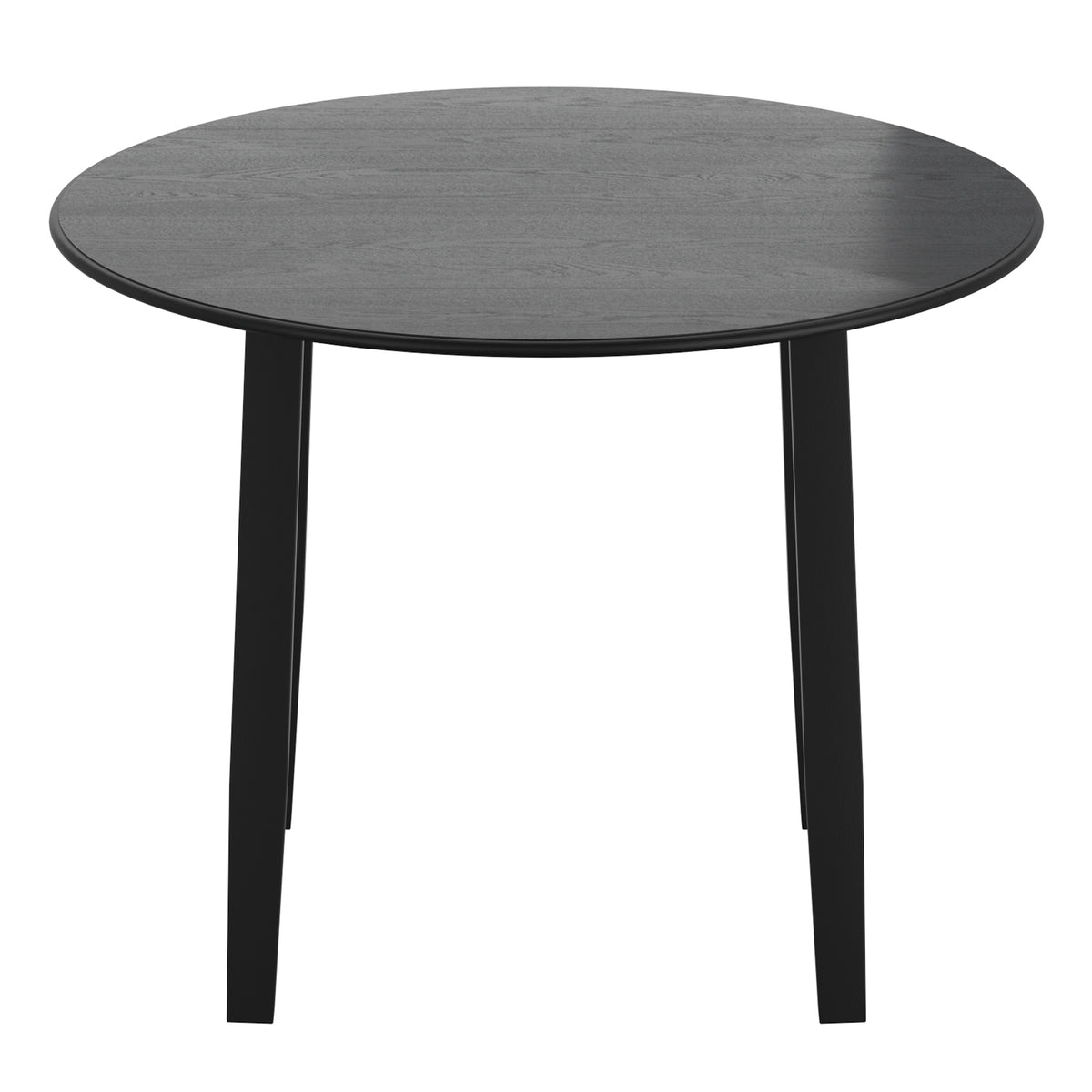 Conrad Round Drop-Leaf Dining Table, 42″ (Black)