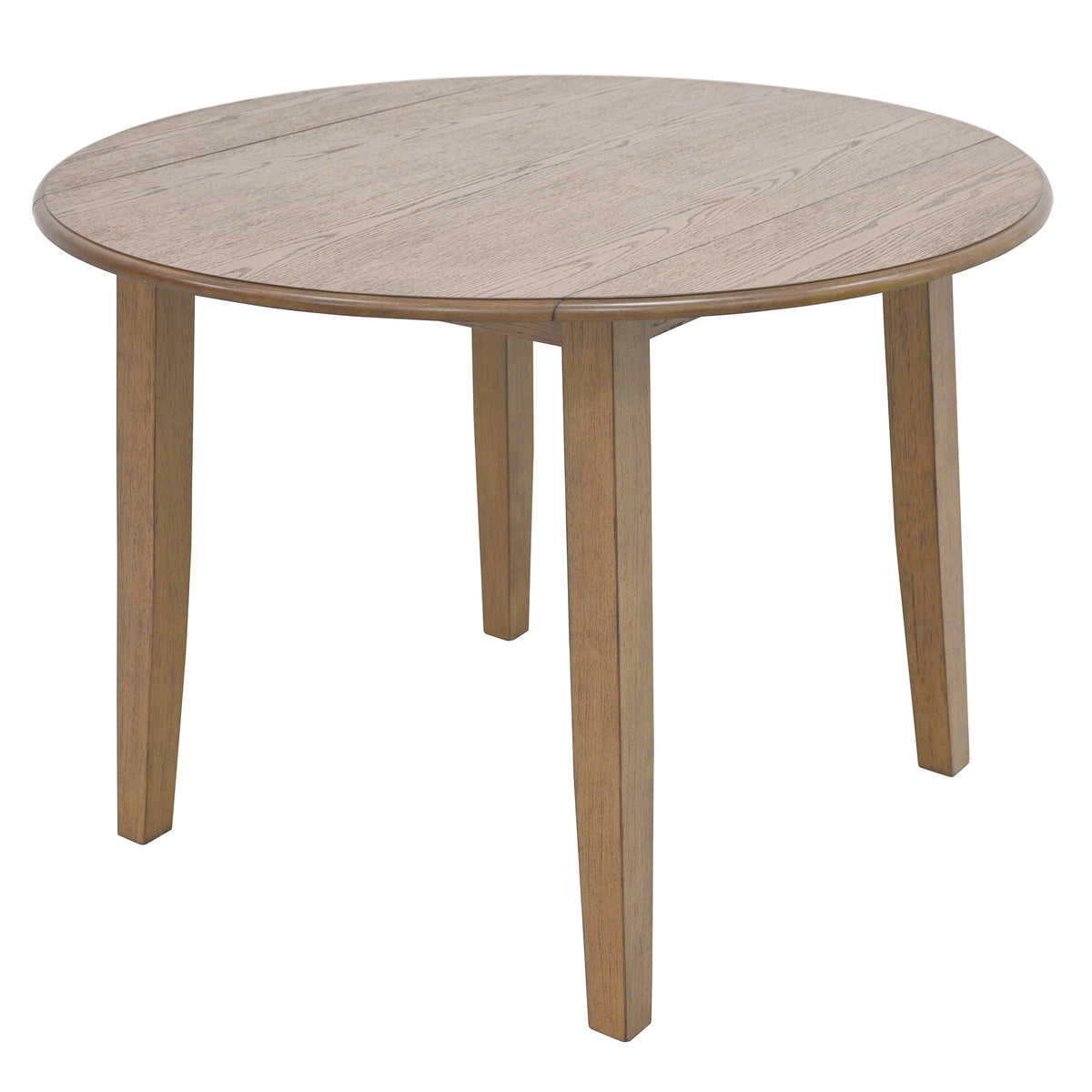 Conrad Round Drop-Leaf Dining Table, 42″ (Walnut)
