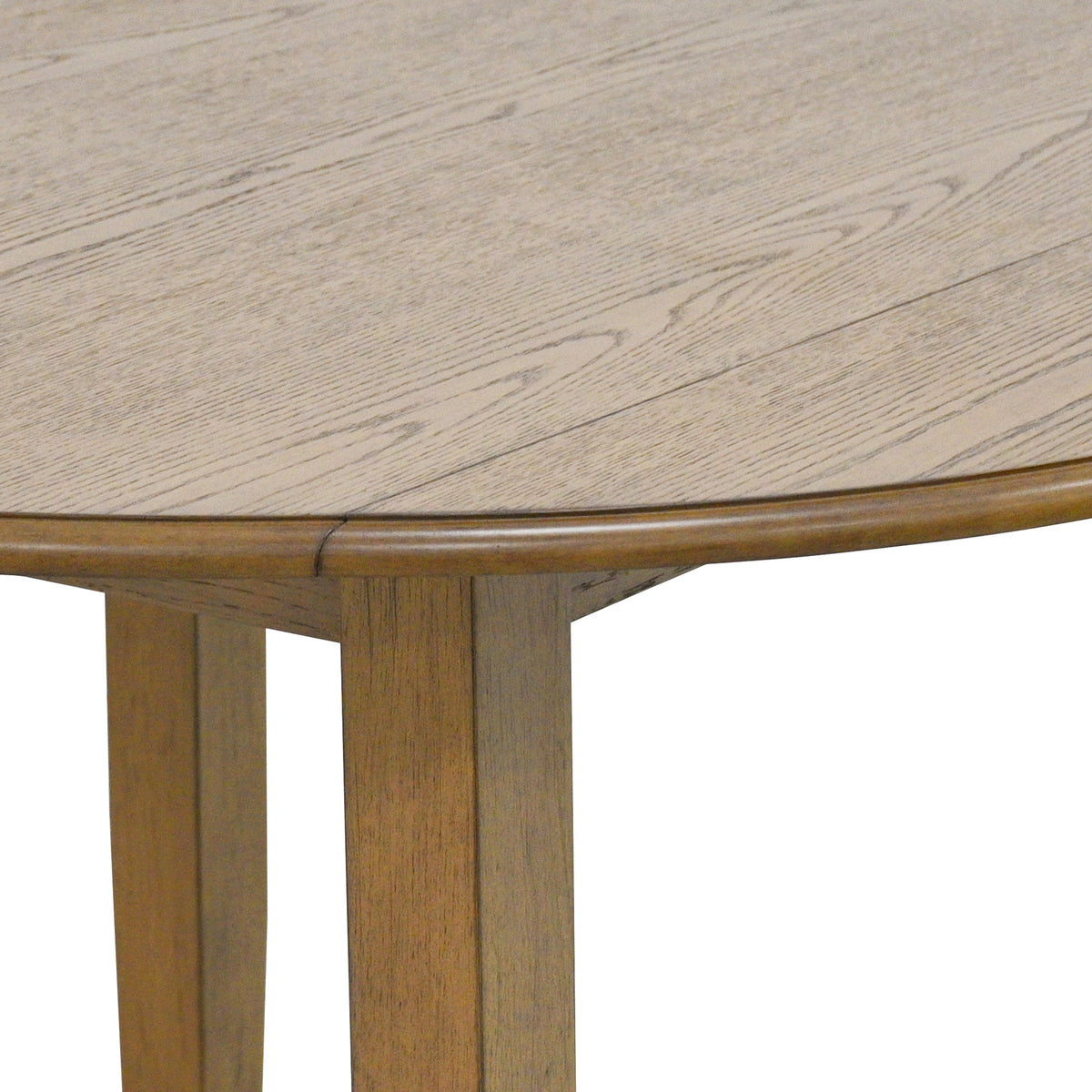 Conrad Round Drop-Leaf Dining Table, 42″ (Walnut)